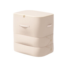 Grote opvouwbare kledingopbergtas met ritssluiting en handvatten, waterdichte stof, roze, set van 3