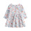 Robe de princesse longue en coton gris à fleurs pour petites filles 2