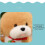 Pluche knuffelhond, bruin, 24 cm 7