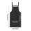 Grembiule da cucina nero regolabile da donna con tasche 4