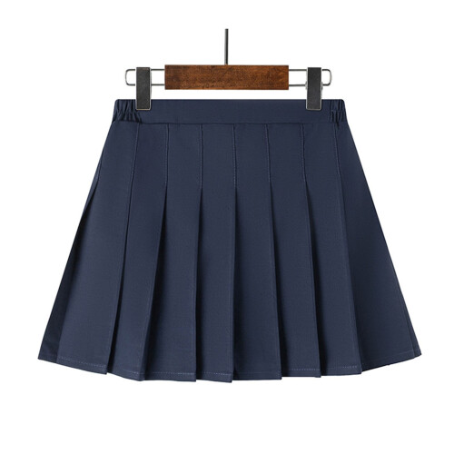 Mädchenuniformröcke mit integrierten Shorts, einfarbig, 1