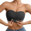 Women's Front-Closure Strapless Bra Black XL 1
