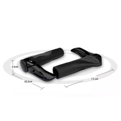 Poignées de guidon de vélo noires (2 pièces) 1