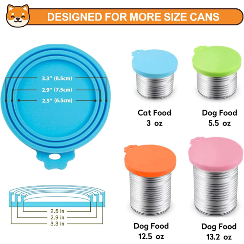Capace de cutie din silicon, fără BPA, compatibile universal, pachet de 3 1