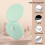 Mini miroir LED avec grossissement 1x et 10x, vert menthe 6