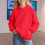 Mädchen-Kapuzenpullover mit Taschen, einfarbig, lässig, lang, für Herbst und Winter 4