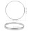 Round plastic trash can lid press ring 1 pack 2