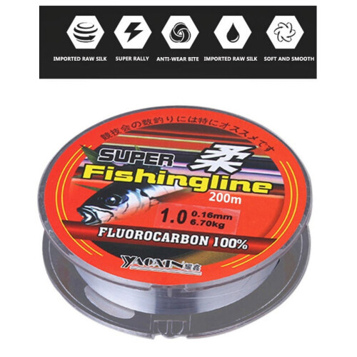 Fishing Line Nylon Transparent Super Strength 200m 1