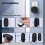 Wireless Doorbell with 2 Receivers 58 Chimes 1000Ft Range 7