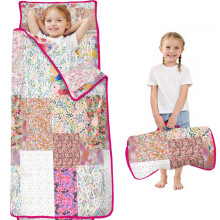 Floral Print Toddler Nap Mat with Carry Bag