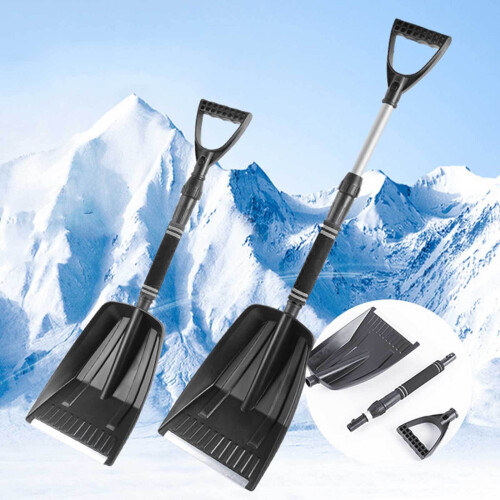 Snöskyffel för bil med stålram, avtagbart blad, 1 st 2