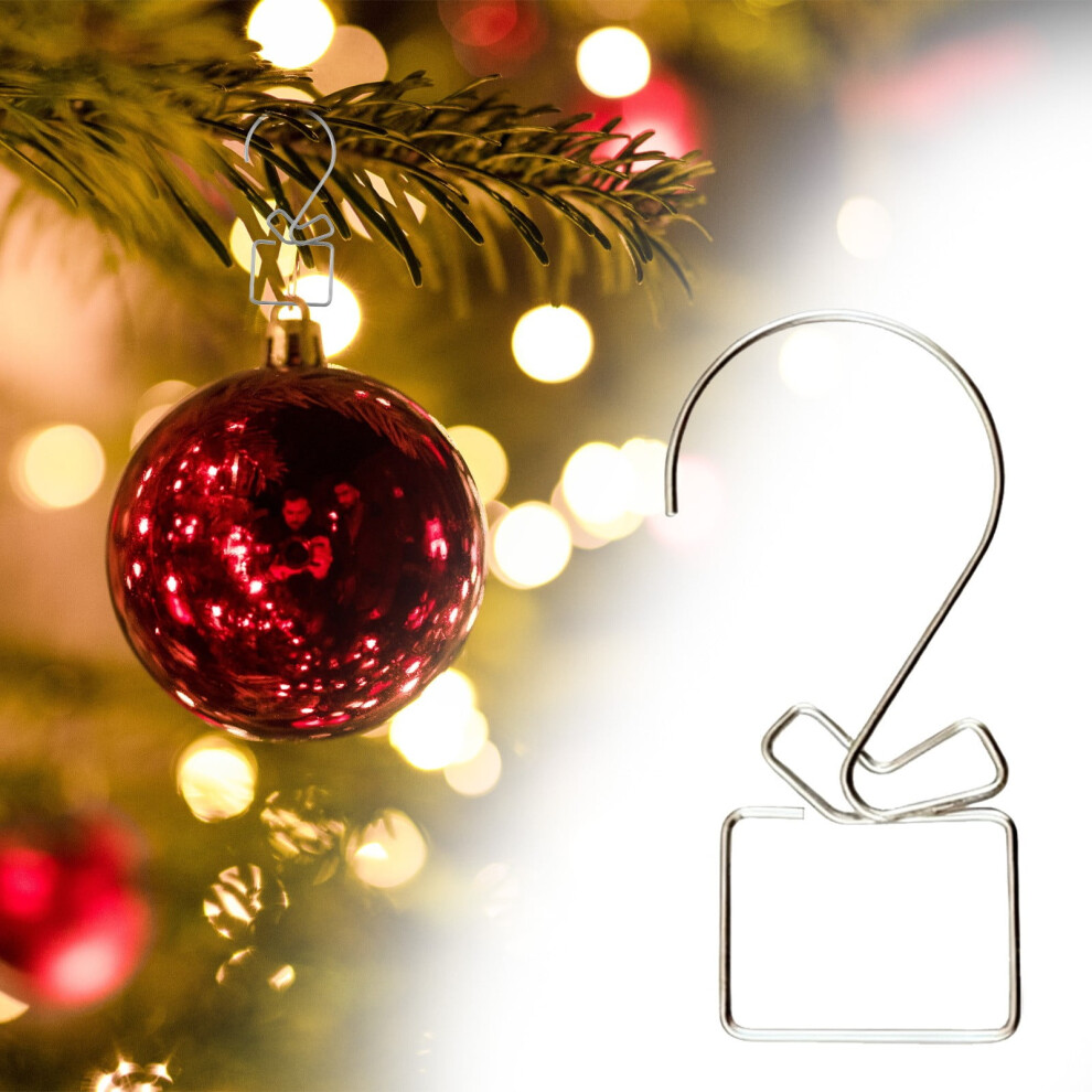 Christmas Ornament Hooks Reusable Metal Hangers 12 Pcs 975221961877
