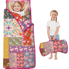 Floral Print Toddler Nap Mat with Carry Bag