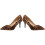 Dame pumps med leopardprint og spids snude i PU 6