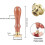Sneglevoksseglstempel Hodeskalle Messing 25mm 2