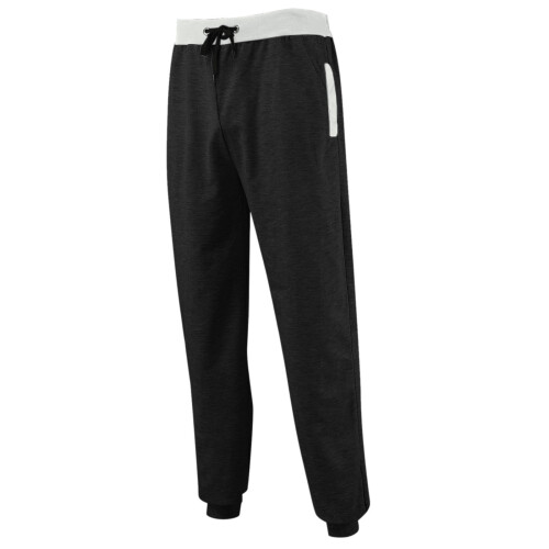 Men's elastic mid-rise polyester joggers with pockets 2