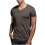 Herren-T-Shirt mit V-Ausschnitt, einfarbig, Kurzarm, lässig 6