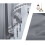 Beaded Sheer Triangle Valance Curtains Grey 51x24 Rod Pocket 2