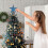 GoXteam Lighted Christmas Star Tree Topper Silver Blue 5