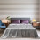 Drap-housse en soie lavable, gris uni satiné, 1 ensemble 6