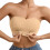 Women's Front-Closure Strapless Bra Rose Gold M 1