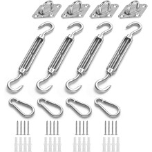 Ensemble de fixation robuste pour auvent en acier inoxydable (1 ensemble)