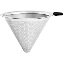 Filtre à café en acier inoxydable pour cafetière à piston V60 02/03,
