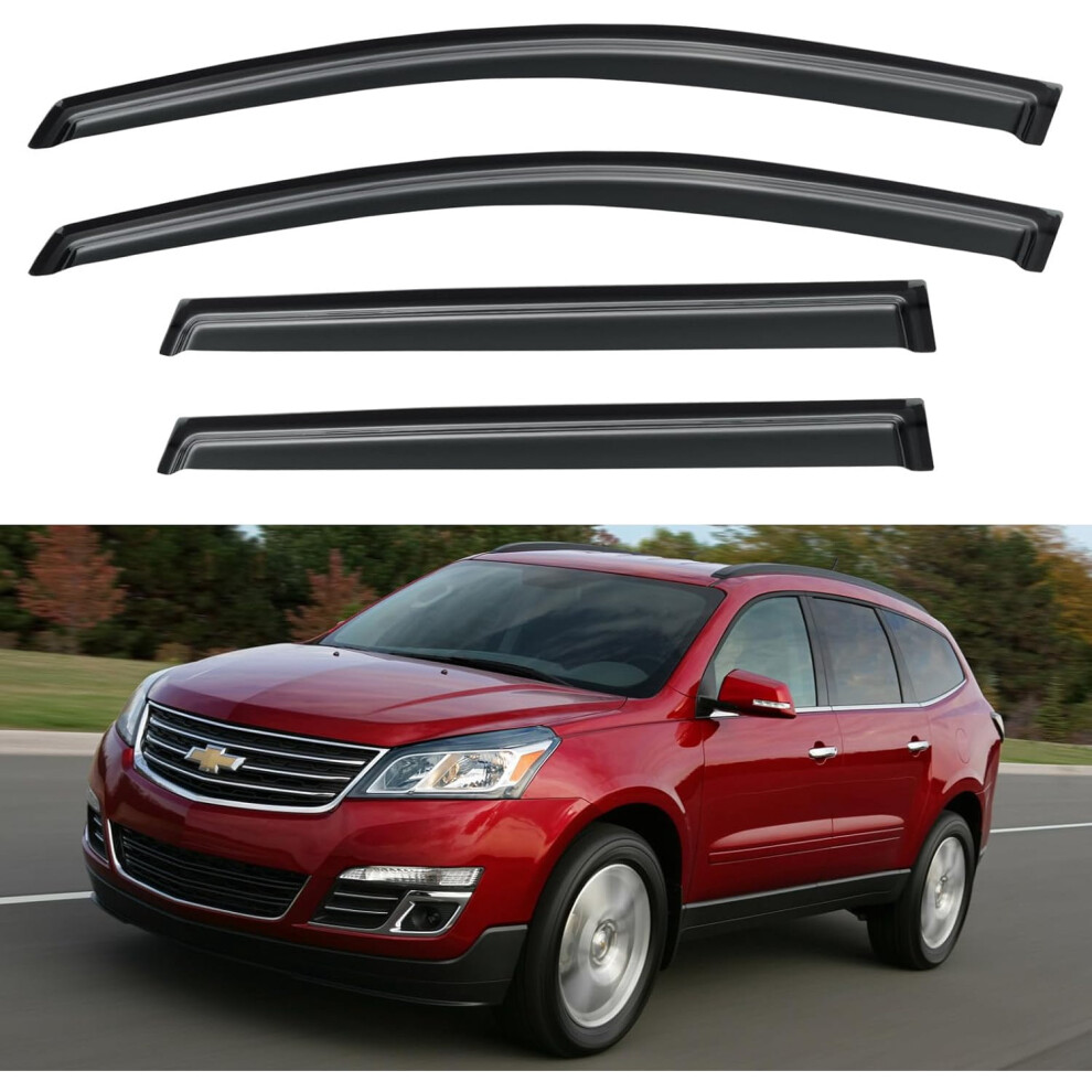 Chevy Traverse Window Visors Rain Guards 2009-2017 908436139854
