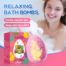 Rose Dinosaur Egg Bath Bombs Gift Set - Luxurious Scented Bubble Bath for Relaxation, Perfect for Birthday, Valentine's