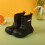 Rain Boots for Toddlers Lightweight Cowboy Style Black Size 2