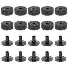 Cymbal Stand Felt Washers and Sleeves Grey Set of 20