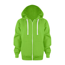 Boys & Girls Solid Zip Hoodie, Long Sleeve Warm Casual Winter Sweatshirt with Pocket – Compatible with Essentials, Green, Size 7-8Y