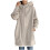 Dámská khaki mikina na zip s kapsami, plus size 4