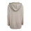 Dámská khaki mikina na zip s kapsami, plus size 2
