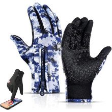 Thermal Waterproof Gloves for Winter Cycling and Skiing