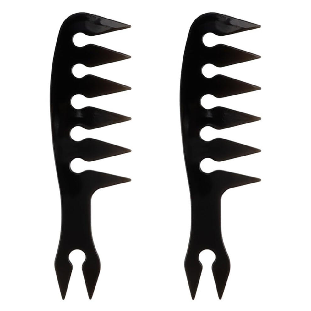 Wide Tooth Texture Comb for Hair Styling 2 Pcs