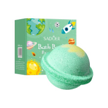 (Greenish Yellow) Reiniging van geurende badballen, planetaire badzoutballen