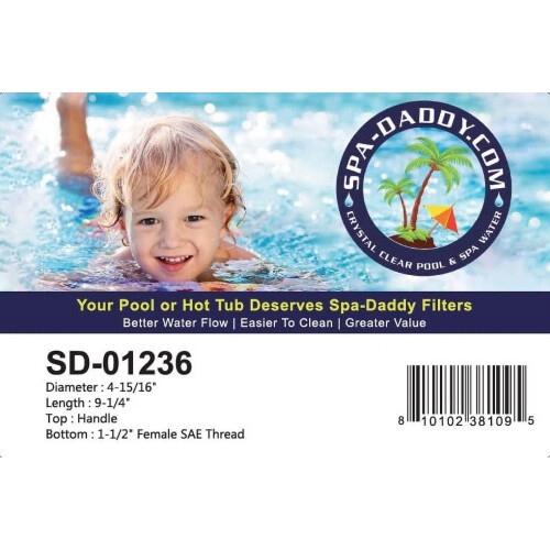 Spa-Daddy SD-01236Filterbyte för vattenvägs-telewire