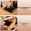 PU Leather Car Armrest Box Mat 5-in-1 3