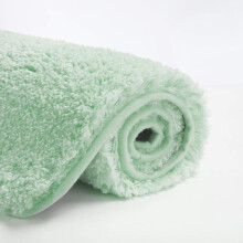 Tapis de bain antidérapant vert pâle 40 x 60 cm