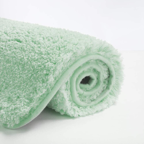 Tapis de bain antidérapant vert pâle 40 x 60 cm