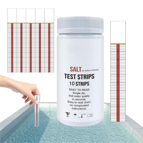 Salt Test Strips For Pool, Swimming Pool Saltwater Detection Strips, Multi-Purpose Water Testing Tool Supplies, Fast