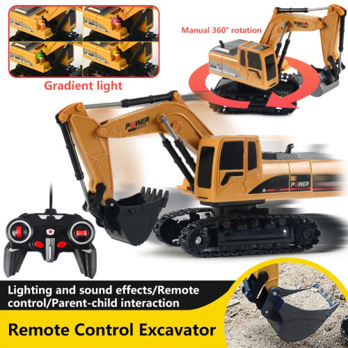 RC Excavator Backhoe Loader Battery Powered 6 Channel 2