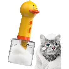 Electric Pet Shampoo Dispenser Foaming Soap Dispenser For Dogs Cats Duck Shampoo Sprayer Rechargeable Waterproof Bathing