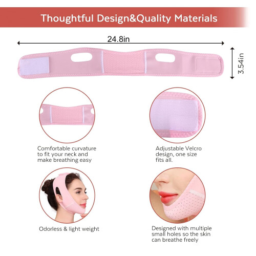 Double Chin Reducer Chin Strap V-Line Lifting Mask 1 Pack 2