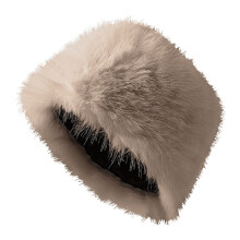 Winter Warm Fleece Bucket Hat with Foldable Brim for Outdoor and Travel Khaki