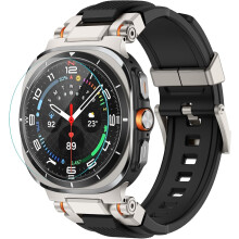 Samsung Galaxy Watch Ultra 47mm metal band and screen