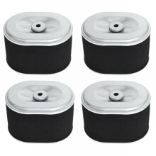 Kit com 4 filtros de ar para motores Honda GX110, GX120, GX140, GX160 e GX200.