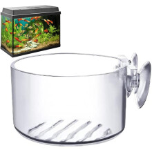 (B: Round) Waterplantenpot - Heldere acryl plantenbakken met voor aquarium |Decoratie voor plantenveredeling en tuinieren Garnalen