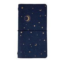 Starry Journal Refillable Binder Journal Notebook with 16 Sheet Blank Paper for Writing Sketching Journaling